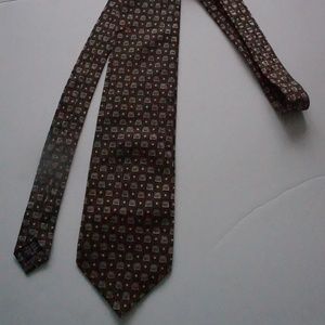 Salvatore Pellegrino Brown Gray Men Tie